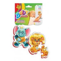 Пазлы магнитные Baby puzzle Зоопарк 				